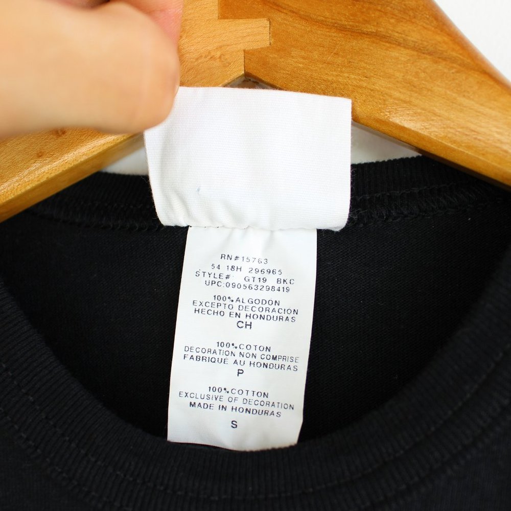 Champion Black Embroidered Crew Neck Tee - Picture 6 of 6